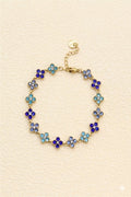 Bracelet fleur bleu