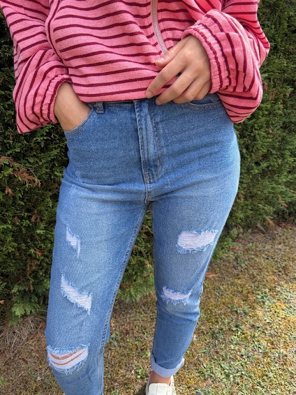 Jean mom/slim
