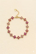 Bracelet fleur rose