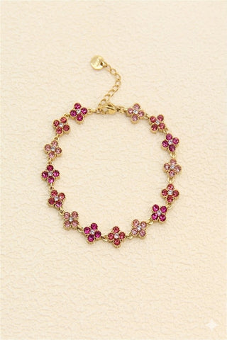 Bracelet fleur rose