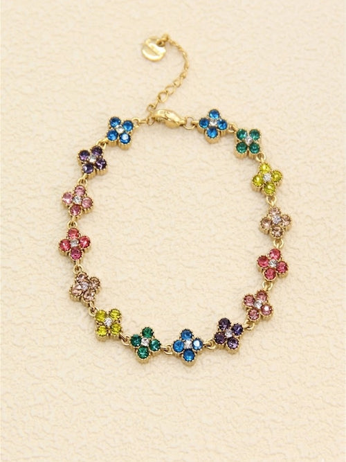 Bracelet fleur multicolore