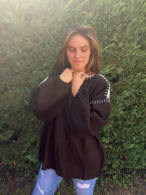 Pull Layla chocolat
