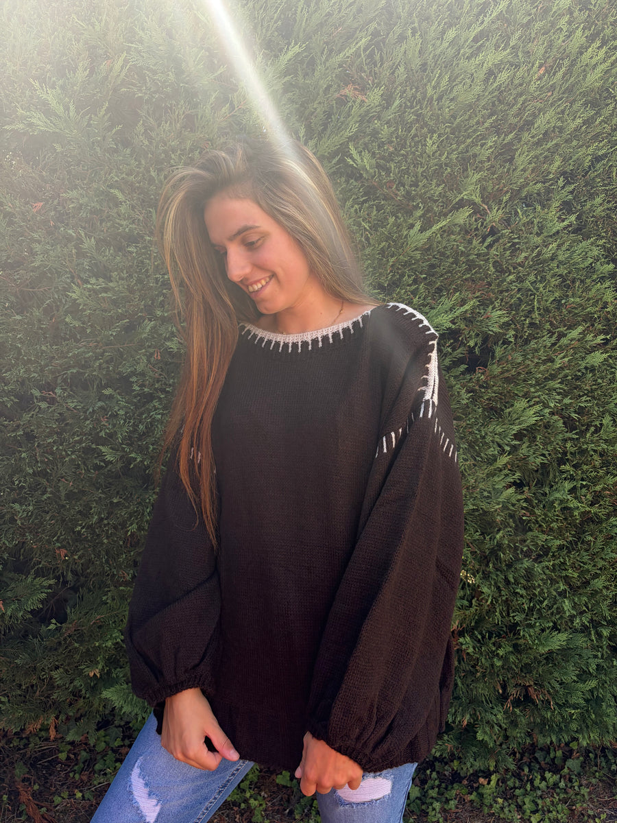 Pull Layla chocolat