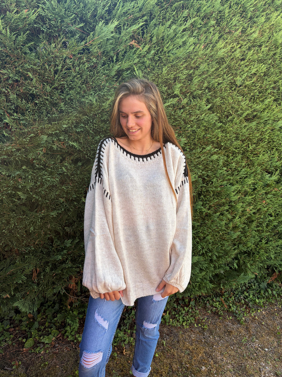 Pull Layla écru