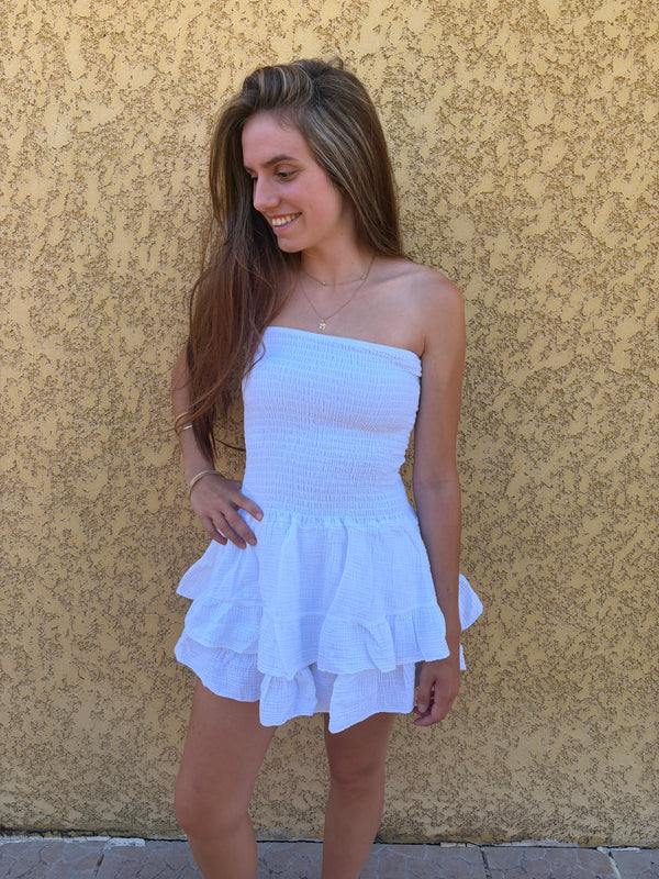 Combishort Lena blanc