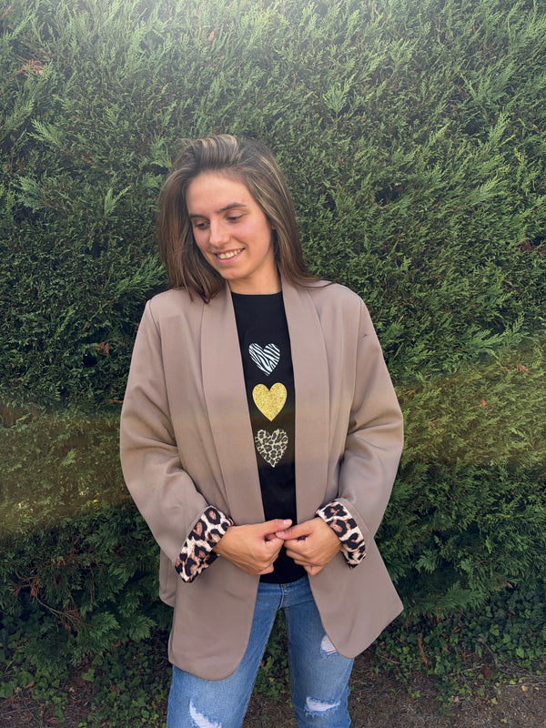 Veste Leo taupe
