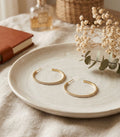Boucles d'oreilles créoles strass